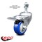 Service Caster 3.5 Inch Blue Polyurethane Swivel 12mm Stem Caster with Total Lock Brake SCC-TSTTL20S3514-PPUB-BLUE-M1215 - alternate 2